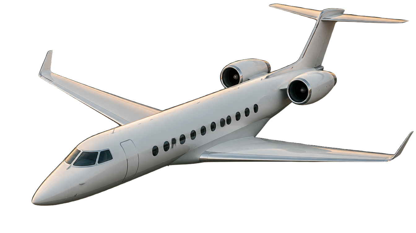 Gulfstream G550 in flight
